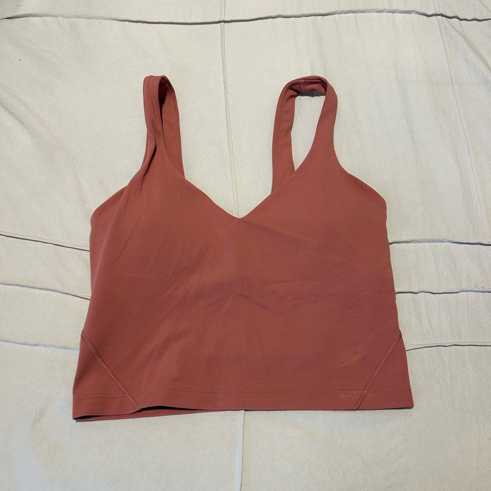 Rusty Pink align tank top